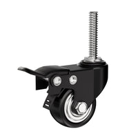 White Heavy Duty TV Floor Stand with 2-Tier Shelves for 65-100 Inch Large Screens