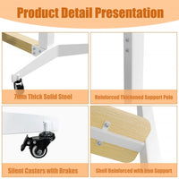 Height Adjustable Steel TV Stand on Wheels - Heavy Duty Mobile Floor Mount Cart for 40ï¿½100 Inch TVs, 100kg Capacity