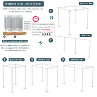 Heavy Duty 3×3 m Wedding Canopy Frame for Outdoor Chuppah and Mandap Setup