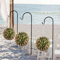 Set of 8 Anti-Wind Shepherd Hooks for Garden and Wedding Decorations