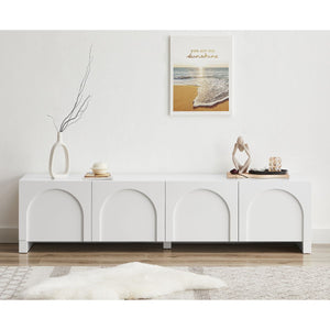 Dome White TV Unit