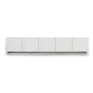 Dome White TV Unit