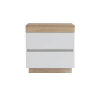 Ashley Coastal White Wooden Bedside Table