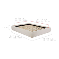 Fiona Bed Base - Double