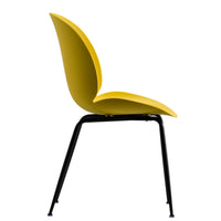 Meryll Yellow Curvy Beetle Dining Chair Set of 2