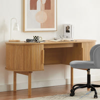 Tate Wooden Curved Desk