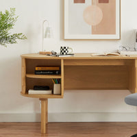 Tate Wooden Curved Desk