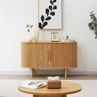 Kate Column Wooden Sideboard Table in Natural