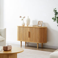 Kate Column Wooden Sideboard Table in Natural