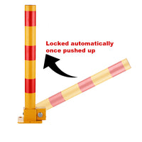 Fold Down Vehicle Security Car Parking Lock Safety Barrier Bollard Locker Barrier -Red