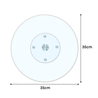 Tempered Glass Lazy Susan 35cm