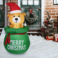 Inflatable Christmas Decor Bear In Honey Pot 150cm