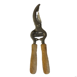 Curved Pruning Shears | Wooden Handle