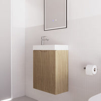 450*250*550mm Vienna American Oak Wall Hung Mini Vanity