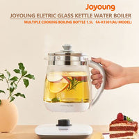 Joyoung Eletric Glass Kettle Water Boiler Multiple Cooking Boiling Bottle 1.5L FA-K1501 AU Model