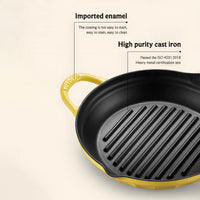 BUYDEEM CP553 Enameled Cast Iron Grill Pan