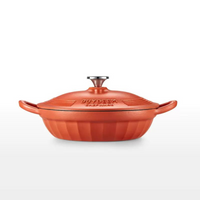 BUYDEEM CP581 Enameled Cast Iron Dutch Oven Red