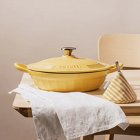 BUYDEEM CP581 Enameled Cast Iron Dutch Oven Yellow