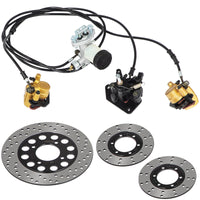 VEVOR Go Kart Brake Master Cylinder Kit Go Kart Hydraulic Brake Kit Universal Go Karts Brake Kit Complete Including Master Cylinder, Hose, Caliper, Pad for 150cc Automotive