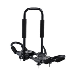 VEVOR Kayak Roof Rack 1 Pair J-Bar, Soft Roof Rack, Top Mount Tie Down, Carrier for kayak, Surf Board, Canoe, SUP, Ski Board, Mount on Car, SUV, Truck, 2 Kayaks