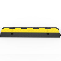 VEVOR 3 Pcs 2-Cable Rubber Electrical Wire Cover Cord Protector Ramp 11000 lbs
