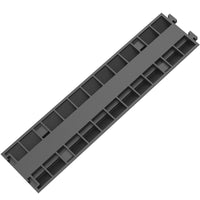 VEVOR 3 Pcs 2-Cable Rubber Electrical Wire Cover Cord Protector Ramp 11000 lbs