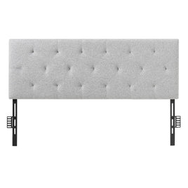 VEVOR Headboard, Full Size Headboard with Adjustable Height, Comfortable Diamond Tufted for Full Size Bed, W 56.3 x H(35.6-47.4)inches, Ideal for Bedroom, Hotel, Homestay, Dormitory, Light Grey