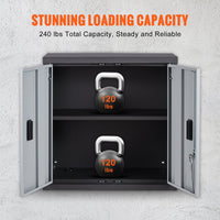 VEVOR Foldable Wall Cabinet Garage Cabinet Wall Mounted 26
