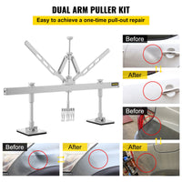 VEVOR Dent Pull Lever Bar Kit, Car Dent Puller Kit Dent Pull Lever, Fit for Both Aluminum and Steel Dent Pulling (750MM)