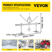 VEVOR Dent Pull Lever Bar Kit, Car Dent Puller Kit Dent Pull Lever, Fit for Both Aluminum and Steel Dent Pulling (750MM)