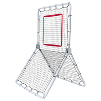 VEVOR Baseball And Softball Rebounder Net, 3.5 x 6 ft PitchBack Baseball Pitching Nest, Softball Pitchback Net, Fielding Trainer, Bounce Back Net for Fielding/Throwing Practice, 5 Adjustable Angles