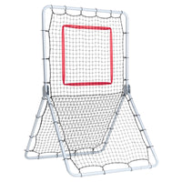 VEVOR Baseball And Softball Rebounder Net, 3.5 x 6 ft PitchBack Baseball Pitching Nest, Softball Pitchback Net, Fielding Trainer, Bounce Back Net for Fielding/Throwing Practice, 5 Adjustable Angles