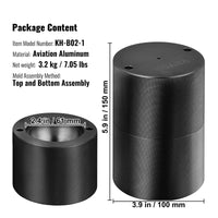 VEVOR Ice Ball Press, 6cm Ice Ball Maker, Aircraft Al Alloy Ice Ball Press Kit for 60mm Ice Sphere, Ice Press with Tong and Drip Tray, for Whiskey, Cocktail, Bourbon, Scot on Party & Holiday, Black