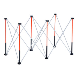 VEVOR Portable Folding Workstand, 1266 x 665 mm Collapsible Workbench, 1135 kg Weight Capacity, No Assembly Foldable Work Stand with Storage Bag, Table Top NOT Included, for Garage Workshop Outdoor