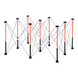 VEVOR Portable Folding Workstand, 1264 x 1264 mm Collapsible Workbench, 1589 kg Weight Capacity, No Assembly Foldable Work Stand with Storage Bag, Table Top NOT Included, for Garage Workshop Outdoor