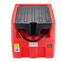 VEVOR Portable Diesel & Gasoline Tank, 182L, 10.6 GPM Flow Rate, Diesel Fuel Tank with Electric Transfer Pump, 4 m Hose, Auto Fueling Nozzle, Diesel Transfer Tank for Easy Fuel Transportation, Red