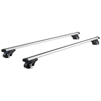 VEVOR Roof Rack Cross Bars, Aluminum Roof Rack Crossbars, Fit Raised Side Rail with Gap, 90 kg Load Capacity, Adjustable Crossbars with Locks, for SUVs, Sedans, and Vans