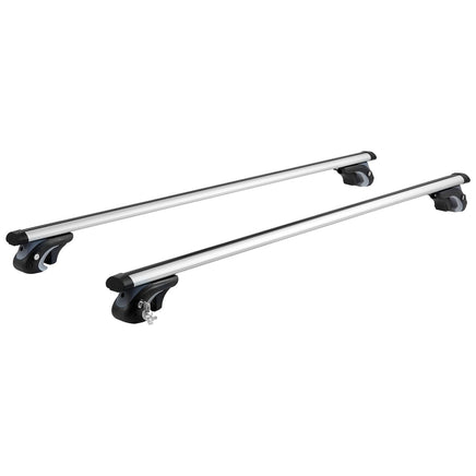 VEVOR Roof Rack Cross Bars, Aluminum Roof Rack Crossbars, Fit Raised Side Rail with Gap, 90 kg Load Capacity, Adjustable Crossbars with Locks, for SUVs, Sedans, and Vans
