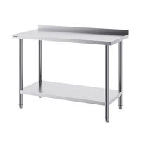 VEVOR 24 x 48 x 36 Inch Stainless Steel Work Table, Commercial Food Prep Worktable Heavy Duty Prep Worktable, Metal Work Table with Adjustable Height for Restaurant, Home and Hotel