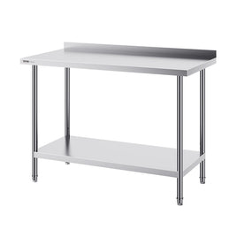 VEVOR 24 x 48 x 36 Inch Stainless Steel Work Table, Commercial Food Prep Worktable Heavy Duty Prep Worktable, Metal Work Table with Adjustable Height for Restaurant, Home and Hotel