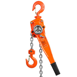 VEVOR Manual Lever Chain Hoist, 1-1/2 Ton 3300 lbs Capacity 10 FT Come Along, G80 Galvanized Carbon Steel with Weston Double-Pawl Brake,Auto Chain Leading & 360° Rotation Hook, for Garage Factory Dock