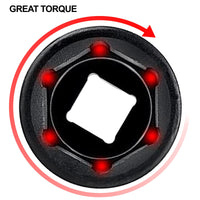 VEVOR Impact Sockets Set 1/2 Inch Drive 26 PCS Metric 10mm - 36mm Deep 6-Point Set