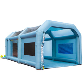 VEVOR Inflatable Paint Booth, 8.5x4.8x3.3m Inflatable Spray Booth, High Powerful 750W+950W Blowers Spray Booth Tent, Car Paint Tent Air Filter System for Car Parking Tent Workstation Motorcycle Garage