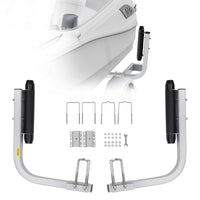 VEVOR Boat Trailer Guide, 2PCS Adjustable Short Bunk Guide-Ons, Hardened Steel Trailer Guide Poles with Soft Cushion, Heavy Duty Roller Guide Design, for Ski Boat, Fishing Boat or Sailboat Trailer