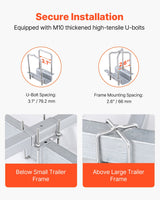 VEVOR Boat Trailer Guide, 2PCS Adjustable Short Bunk Guide-Ons, Hardened Steel Trailer Guide Poles with Soft Cushion, Heavy Duty Roller Guide Design, for Ski Boat, Fishing Boat or Sailboat Trailer