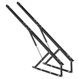 Bed Lift, 1500x2000mm Compatible Extra-large Size 140kg Load Bearing, DIY Wall Bed Mechanical Hardware Kit Vertical Deluxe, Pneumatic Lever Heavy Duty Support, Folding for Guestroom