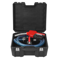 VEVOR Fuel Transfer Pump, 12V DC 10 GPM 1/4 HP, Portable Electric Diesel Transfer Pump with Automatic Shut-Off Fuel Nozzle, High Flow, Long Inlet & Outlet Hose for Diesel, Kerosene, Transformer Fuel