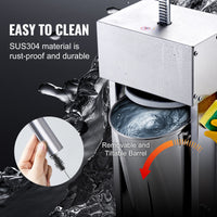 VEVOR Electric Sausage Stuffer, 12 L / 25 LBS Vertical Meat Stuffer, 200W Motor, Stepless Speed Control and Foot Pedal, Made of Food-grade 304 Stainless Steel, 5 Stuffing Tubes for Home, Commercial