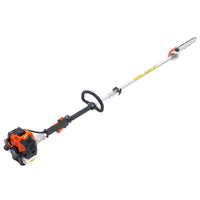VEVOR Gas Pole Saw, 25CC 2 Stroke Gas Powered Pole Saws with 30.5 cm Cutting Bar, Cordless Tree Trimmer with 650ml Fuel Tank, 2.12 to 3.62 m Extendable, Powerful Chainsaw for Tree Trimming Pruning