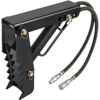 VEVOR Hydraulic Backhoe Thumb, 45.7cm 1.27cm Thickness Heavy Duty Excavator Thumb, Black Steel Weld On Thumb Attachments with Hydraulic Cylinder, Mechanical Hydraulic Thumb for Backhoe/Excavator